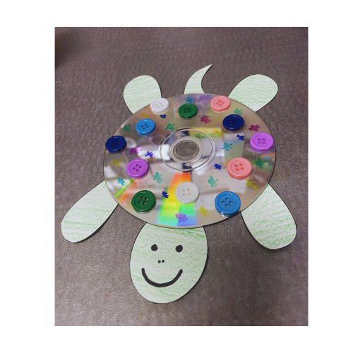 Image for event: Recycled CD Turtle Craft