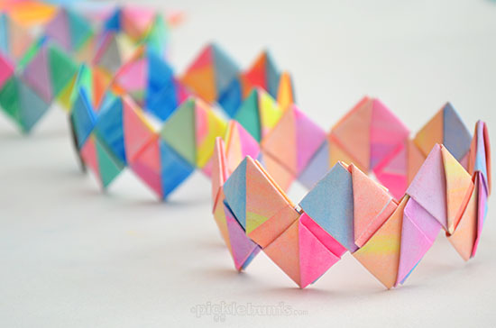 Image for event: Folded Paper Bracelets Craft