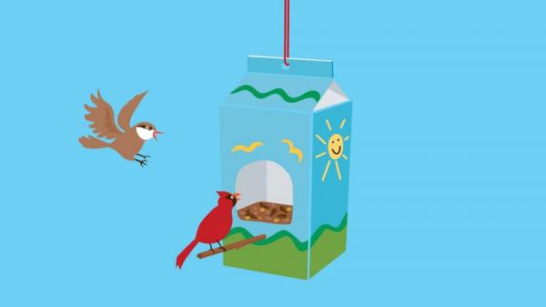 Image for event: Recycled Craft: Bird Feeder