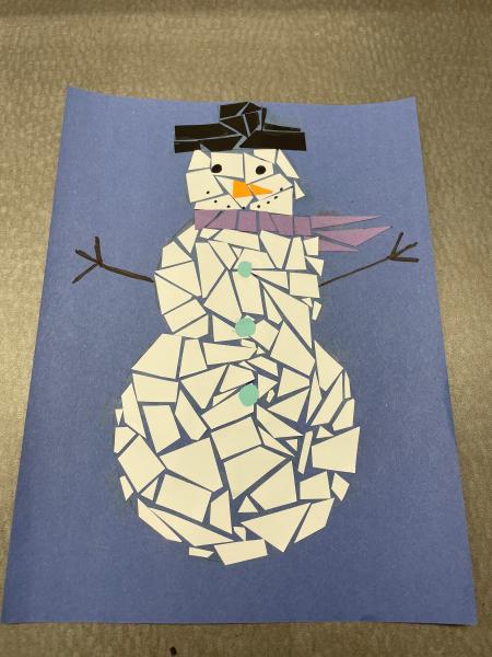 Image for event: Mosaic Snowman Craft